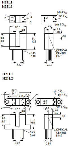 H21L1 Datasheet PDF Isocom 