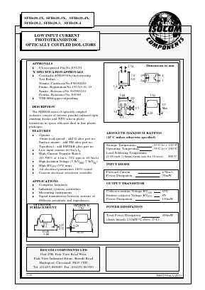 SFH628-3X Datasheet PDF Isocom 