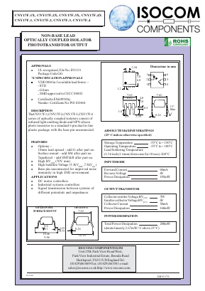 CNY17F-1 Datasheet PDF Isocom 