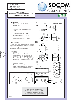ISD74SM Datasheet PDF Isocom 
