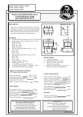 IL211 Datasheet PDF Isocom 