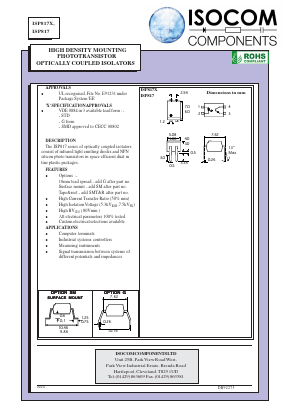 ISP817B Datasheet PDF Isocom 