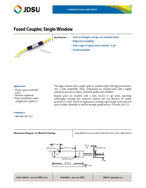 FFC-31H Datasheet PDF JDS Uniphase Corporation