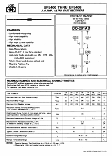 UF5400 Datasheet PDF Jinan Gude Electronic Device