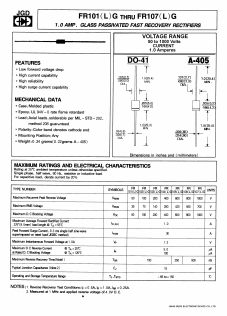 FR102LG Datasheet PDF Jinan Gude Electronic Device