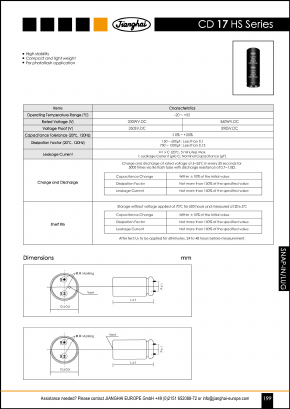 CD17HS Datasheet PDF Jianghai Europe GmbH