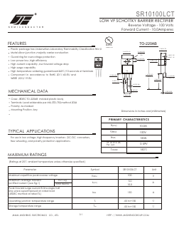 SR10100LCT-TO-220AB Datasheet PDF Jinan Jingheng (Group) Co.,Ltd