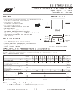 SS115 Datasheet PDF Jinan Jingheng (Group) Co.,Ltd