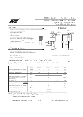 MURF520 Datasheet PDF Jinan Jing Heng Electronics Co., Ltd.