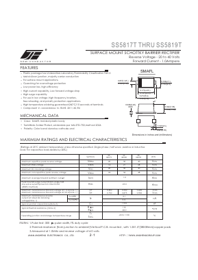 SS5818T Datasheet PDF Jinan Jing Heng Electronics Co., Ltd.