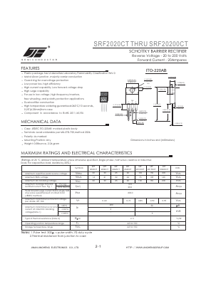 SRF20150CT Datasheet PDF Jinan Jing Heng Electronics Co., Ltd.