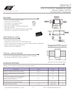 SS310LT Datasheet PDF Jinan Jing Heng Electronics Co., Ltd.