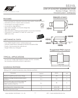 SS310L Datasheet PDF Jinan Jing Heng Electronics Co., Ltd.
