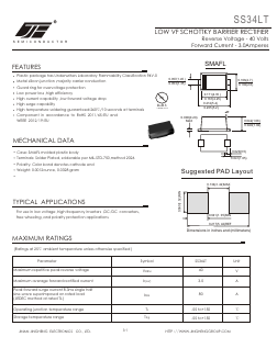 SS34LT Datasheet PDF Jinan Jing Heng Electronics Co., Ltd.