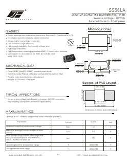 SS56LA Datasheet PDF Jinan Jing Heng Electronics Co., Ltd.