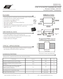 SS510L Datasheet PDF Jinan Jing Heng Electronics Co., Ltd.