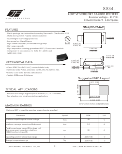 SS34L Datasheet PDF Jinan Jing Heng Electronics Co., Ltd.