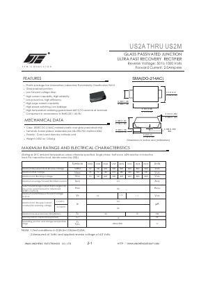 US2A Datasheet PDF Jinan Jing Heng Electronics Co., Ltd.