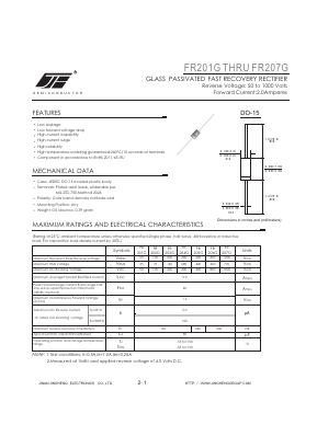 FR203G Datasheet PDF Jinan Jing Heng Electronics Co., Ltd.