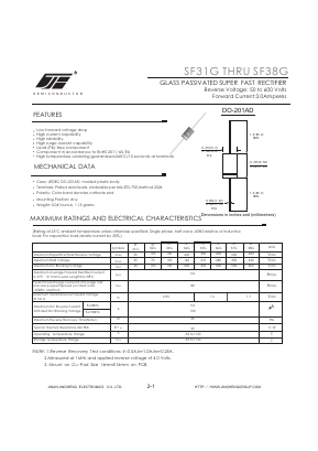 SF35G Datasheet PDF Jinan Jing Heng Electronics Co., Ltd.