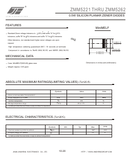 ZMM5253 Datasheet PDF Jinan Jing Heng Electronics Co., Ltd.