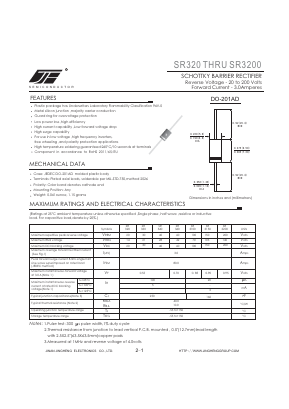 SR340 Datasheet PDF Jinan Jing Heng Electronics Co., Ltd.