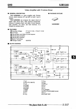 NJM2538BV Datasheet PDF Japan Radio Corporation 