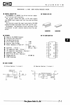 NJU6401BD Datasheet PDF Japan Radio Corporation 