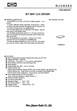 NJU6583 Datasheet PDF Japan Radio Corporation 