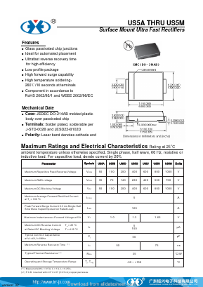 US5A Datasheet PDF Guangzhou Juxing Electronic Co., Ltd.