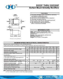 SS5200F Datasheet PDF Guangzhou Juxing Electronic Co., Ltd.