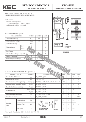 KTC4520F Datasheet PDF KEC