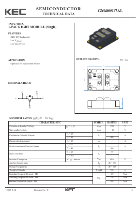 GM400S17AL Datasheet PDF KEC