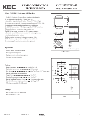 KIC3213T20 Datasheet PDF KEC
