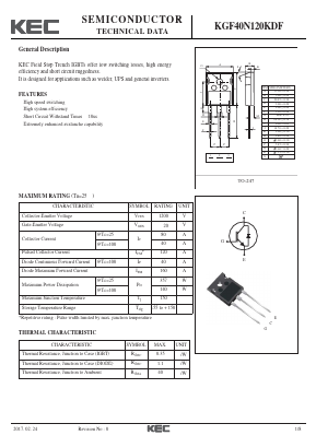 KGF40N120KDF Datasheet PDF KEC