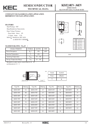 KDZ2.4EV Datasheet PDF KEC