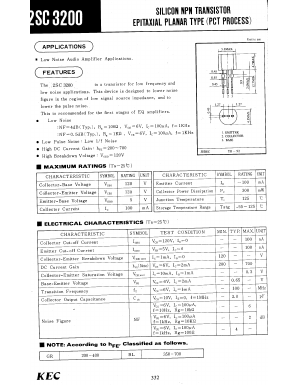 C3200 Datasheet PDF KEC