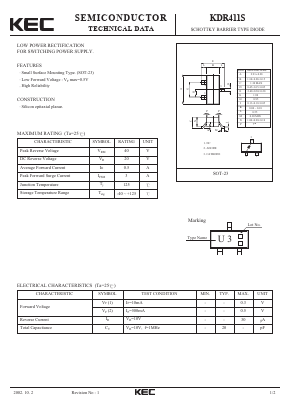 KDR411S Datasheet PDF KEC