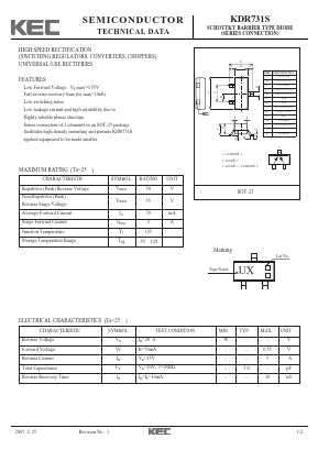 KDR731S Datasheet PDF KEC