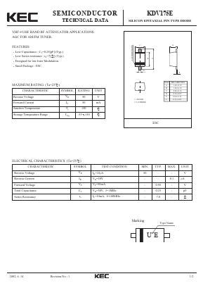 KDV175E Datasheet PDF KEC