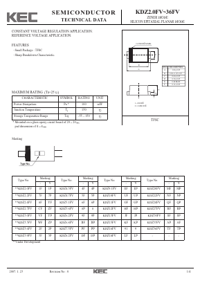 KDZ2.4FV Datasheet PDF KEC