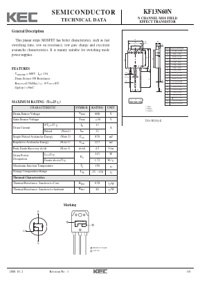 KF13N60N Datasheet PDF KEC