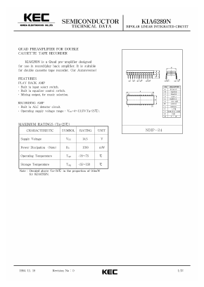 KIA6289N Datasheet PDF KEC