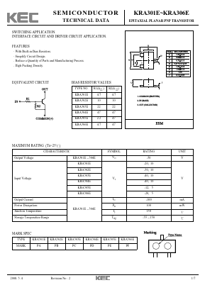 KRA302E Datasheet PDF KEC