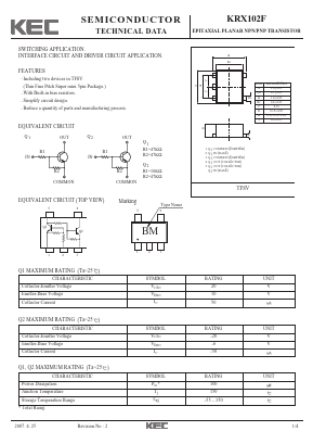KRX102F Datasheet PDF KEC