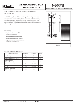 KIA78M05T Datasheet PDF KEC