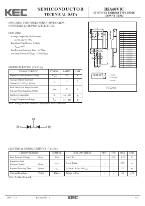 B5A60VIC Datasheet PDF KEC