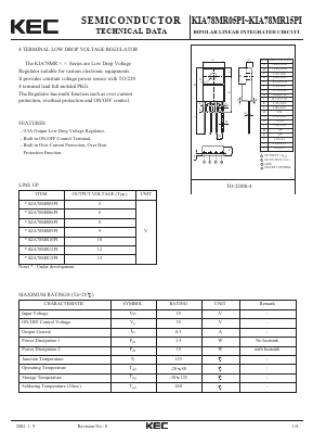 KIA78MR08PI Datasheet PDF KEC
