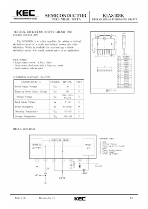 KIA8403 Datasheet PDF KEC