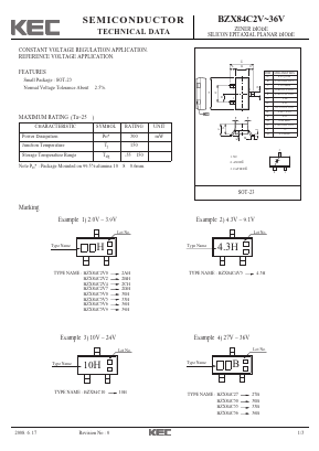 BZX84C30 Datasheet PDF KEC
